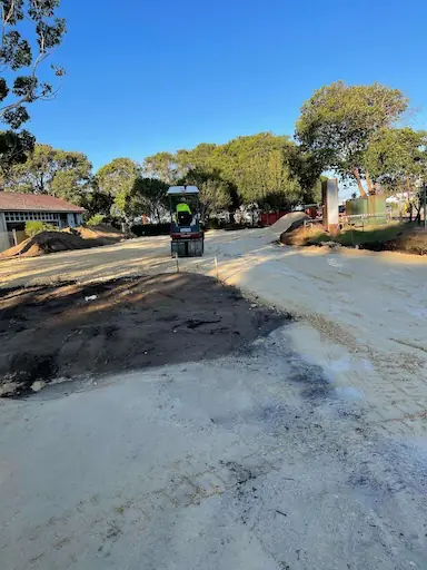 Earthworks and drainage at Newborough Primary School, Scarborough