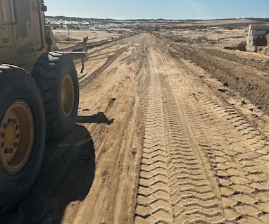 Project road building on Romeo Road, Yanchep