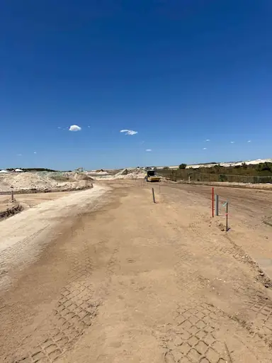 Precise grading works on the Elavale subdivision