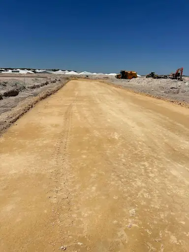 Site grading for the Elavale subdivision project